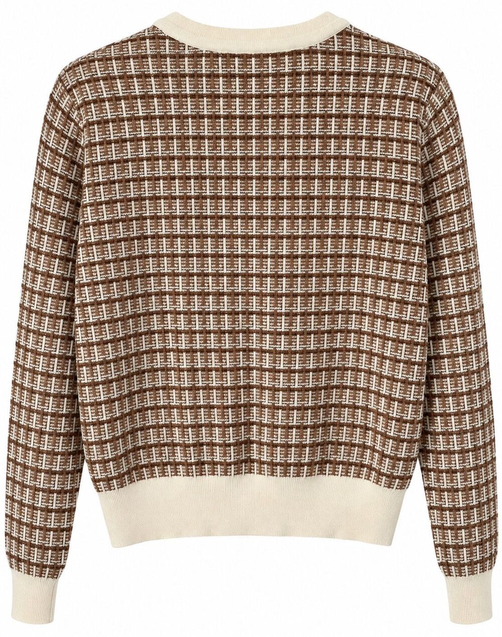 New Hunter French Ribbed-Hem Button-Front Sweater  Size Large - Picture 8 of 8